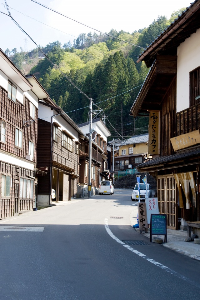 白峰のまちなみ